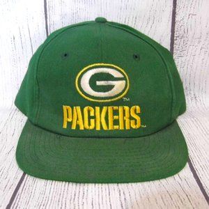 Green Bay Packers Green Adjustable Snapback Baseball Hat One Size Fits Most